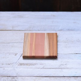 Natural colour wooden coaster